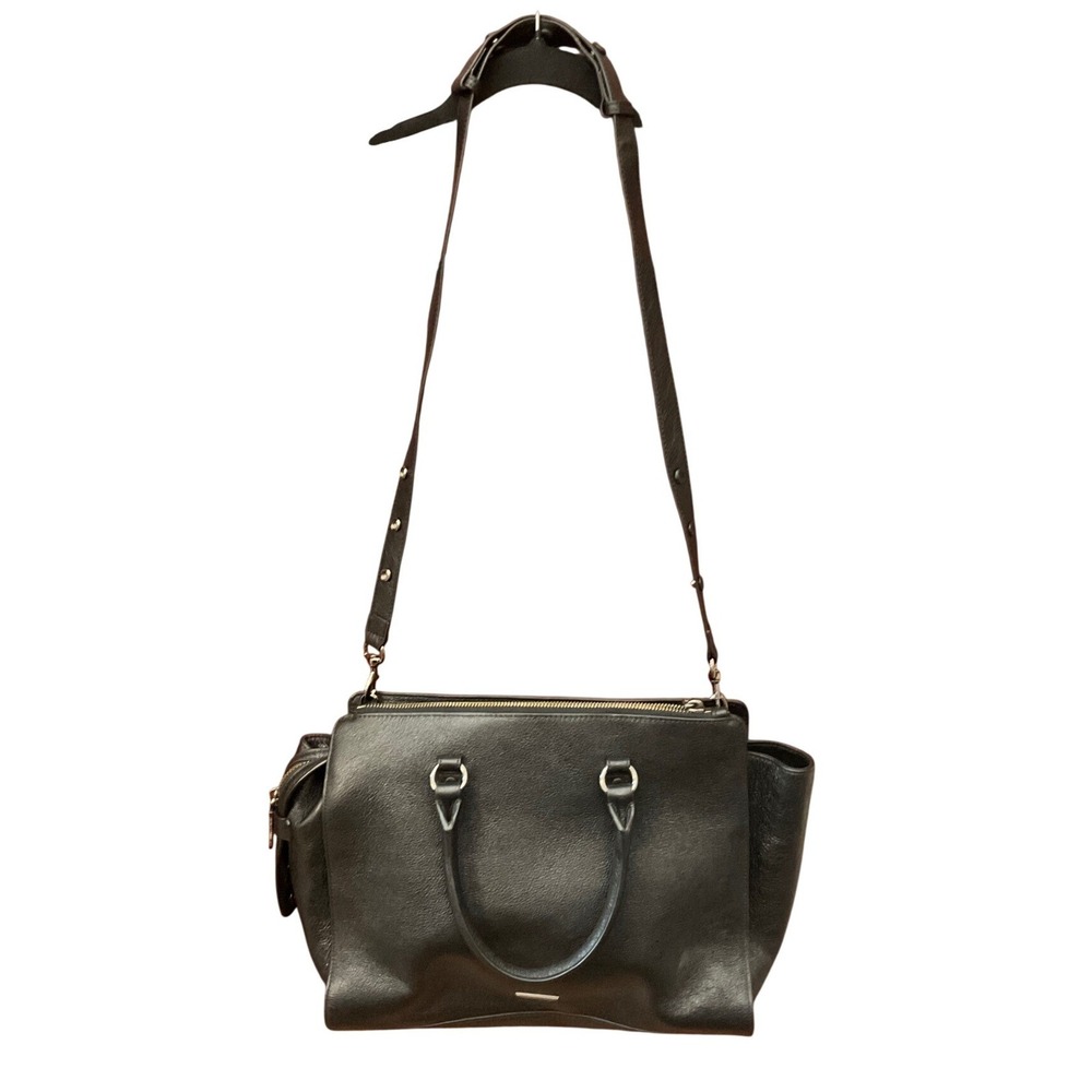 Rebecca Minkoff Large Jamie Satchel Edgy Biker Chic Leather Bag Streetwear
